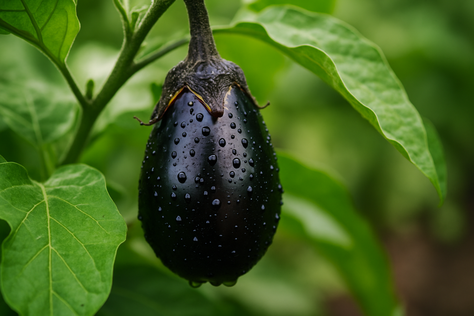 کود برای مشکی شدن بادمجان
