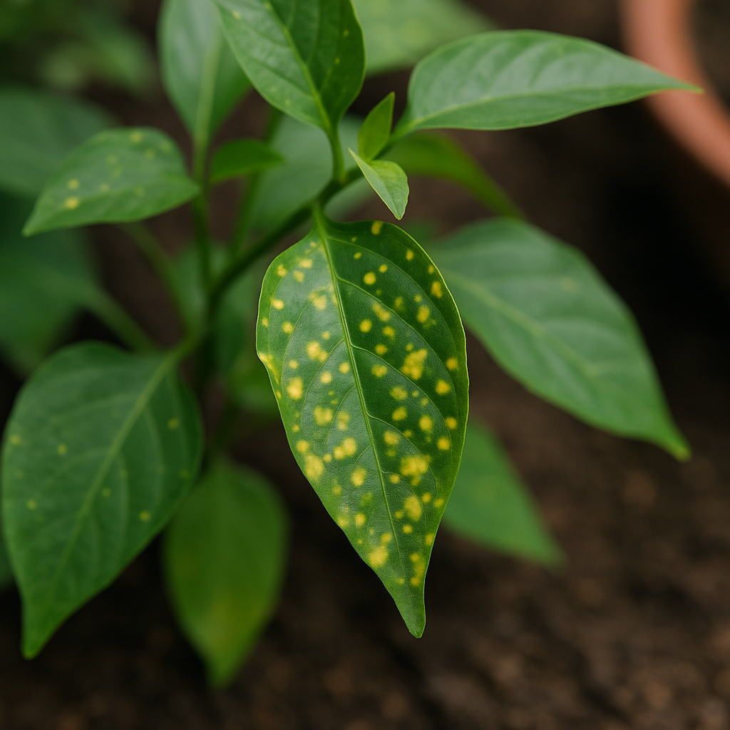 علت لکه های زرد روی برگ گیاهان